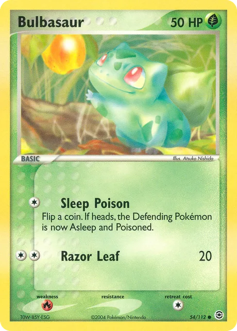 Bulbasaur, FireRed & LeafGreen #54