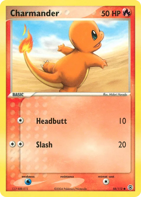 Charmander, FireRed & LeafGreen #58