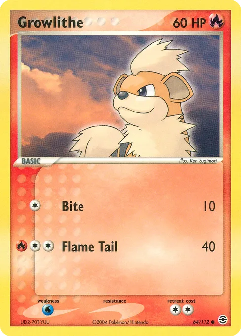 Growlithe, FireRed & LeafGreen #64