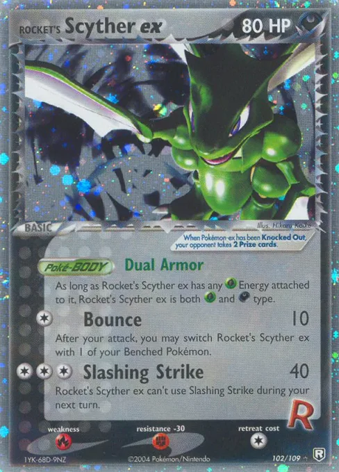 Rocket's Scyther ex, Team Rocket Returns #102