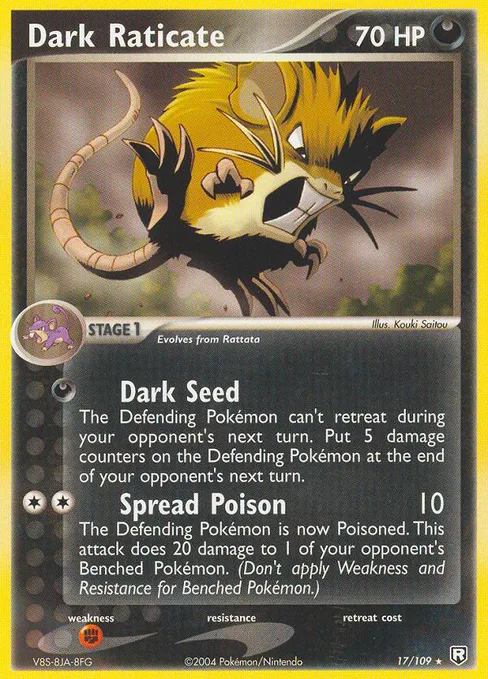 Dark Raticate, Team Rocket Returns #17
