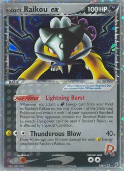 Rocket's Raikou ex, Normal