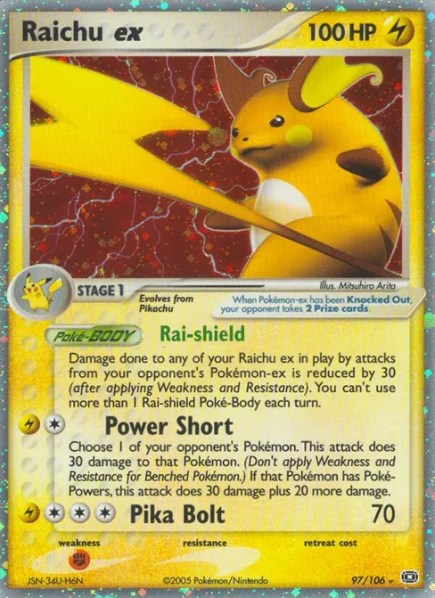 Raichu ex, Emerald #97