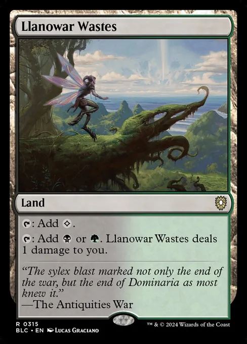 Llanowar Wastes, Bloomburrow Commander #315