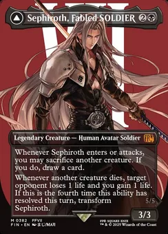 Sephiroth, Fabled SOLDIER // Sephiroth, One-Winged Angel, Normal