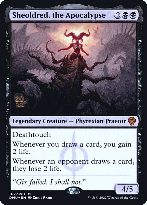 Sheoldred, the Apocalypse, Dominaria United Promos #107s