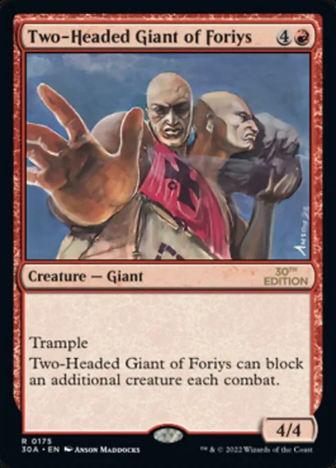 Two-Headed Giant of Foriys, 30th Anniversary Edition #175