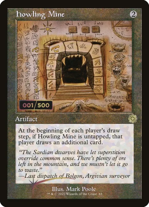 Howling Mine, The Brothers' War Retro Artifacts #83z