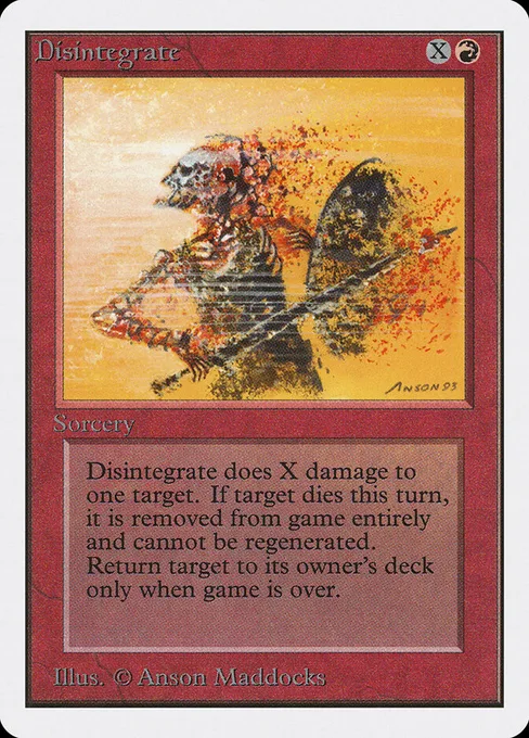 Disintegrate, Unlimited Edition #141