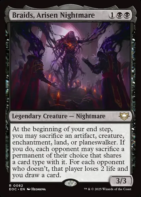 Braids, Arisen Nightmare, Edge of Eternities Commander #82