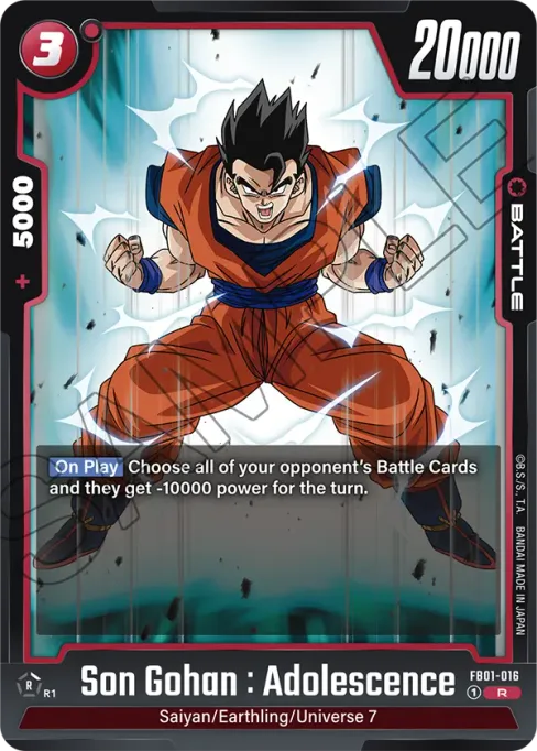 Son Gohan : Adolescence, Awakened Pulse #FB01-016