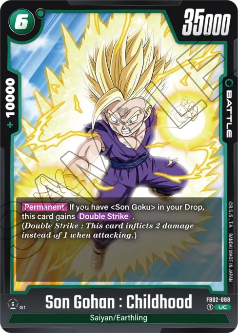 Son Gohan : Childhood, Blazing Aura #FB02-088