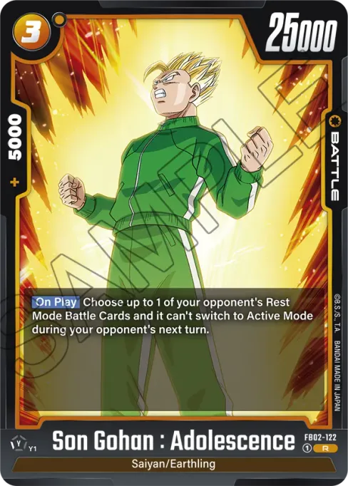 Son Gohan : Adolescence, Blazing Aura #FB02-122