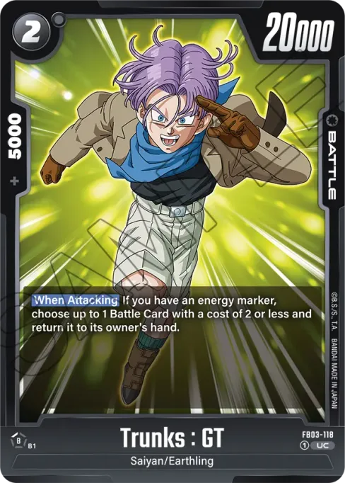 Trunks : GT, Raging Roar #FB03-118