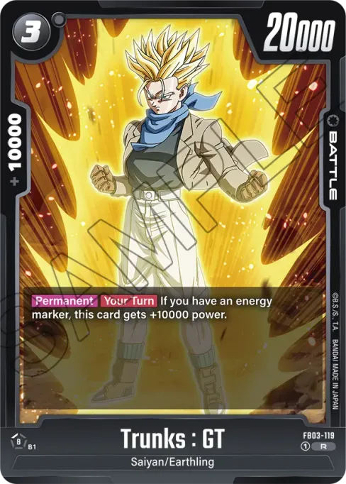 Trunks : GT, Raging Roar #FB03-119