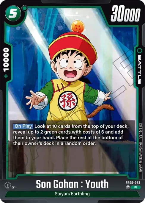Son Gohan : Youth, Rivals Clash #FB06-053
