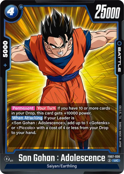 Son Gohan : Adolescence, Wish for Shenron #FB07-036