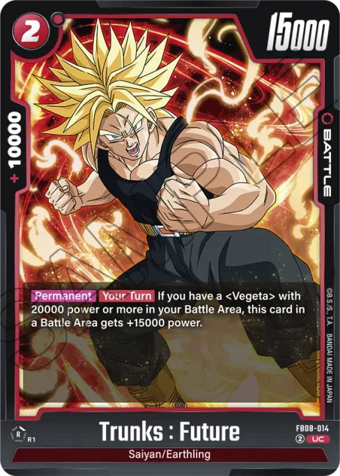 Trunks : Future, Saiyan’s Pride #FB08-014