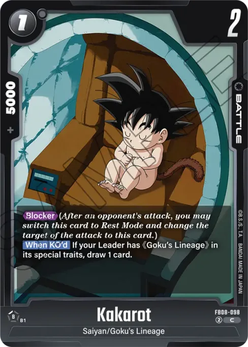 Kakarot, Saiyan’s Pride #FB08-098