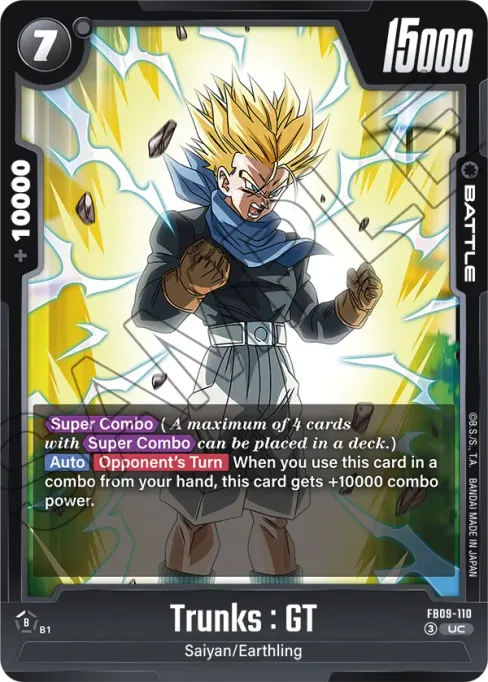 Trunks : GT, Dual Evolution #FB09-110