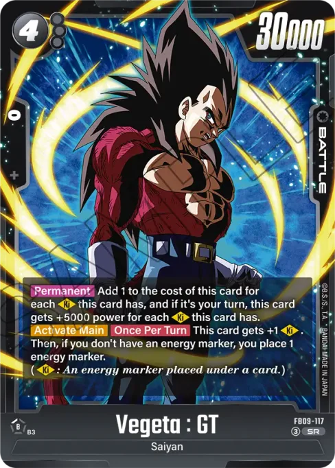 Vegeta : GT, Dual Evolution #FB09-117