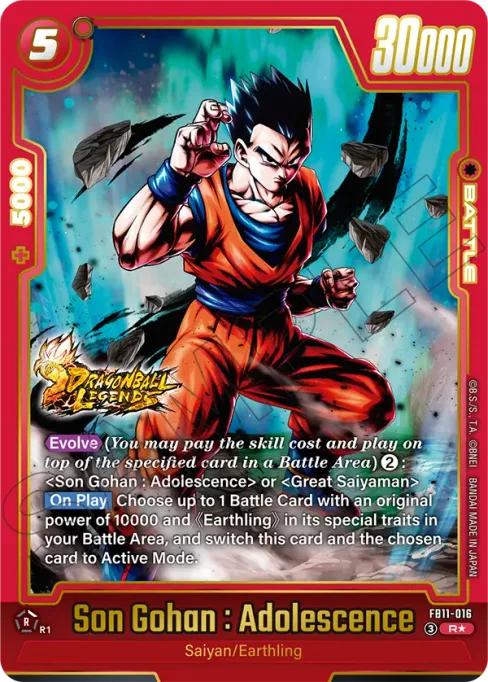 Son Gohan : Adolescence, Brightness of Hope #FB11-016_p1