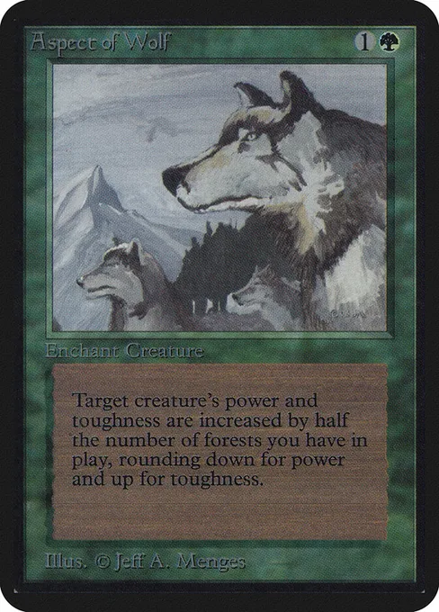 Aspect of Wolf, Limited Edition Alpha #184