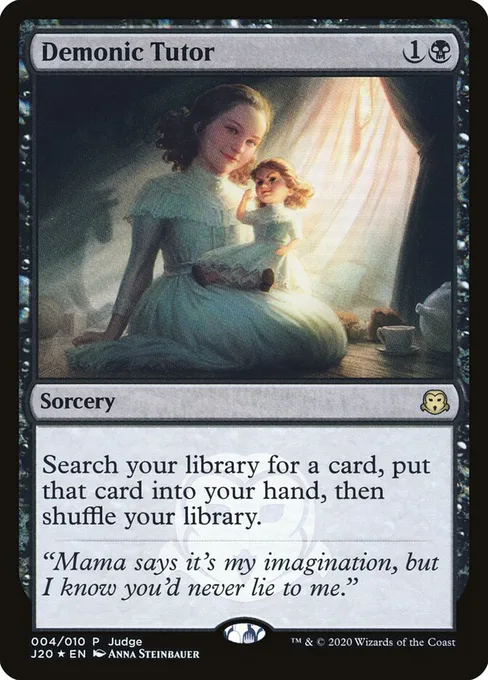 Demonic Tutor, Judge Gift Cards 2020 #4