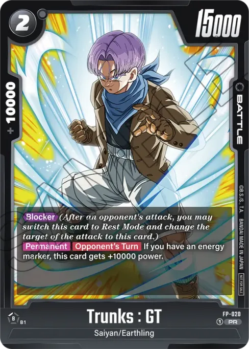 Trunks : GT, Promotion Card #FP-020