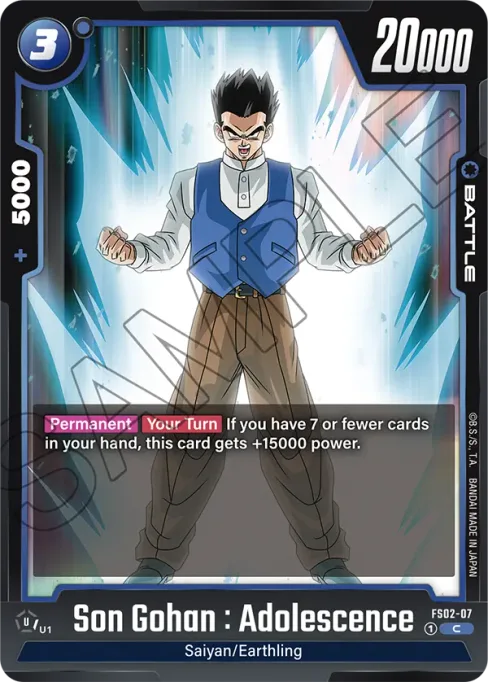 Son Gohan : Adolescence, Starter Deck: Vegeta #FS02-07