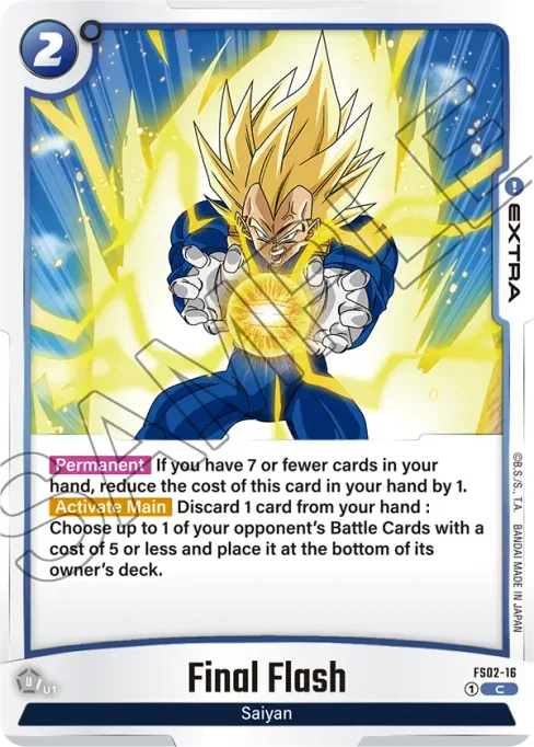 Final Flash, Starter Deck: Vegeta #FS02-16