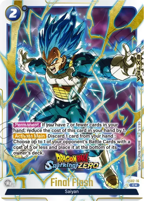 Final Flash, Starter Deck: Vegeta #FS02-16_p2