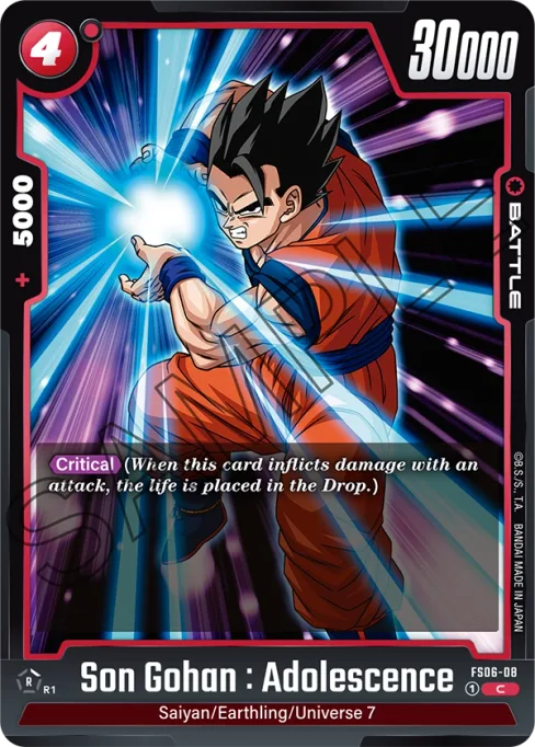 Son Gohan : Adolescence, Starter Deck: Son Goku (Mini) #FS06-08