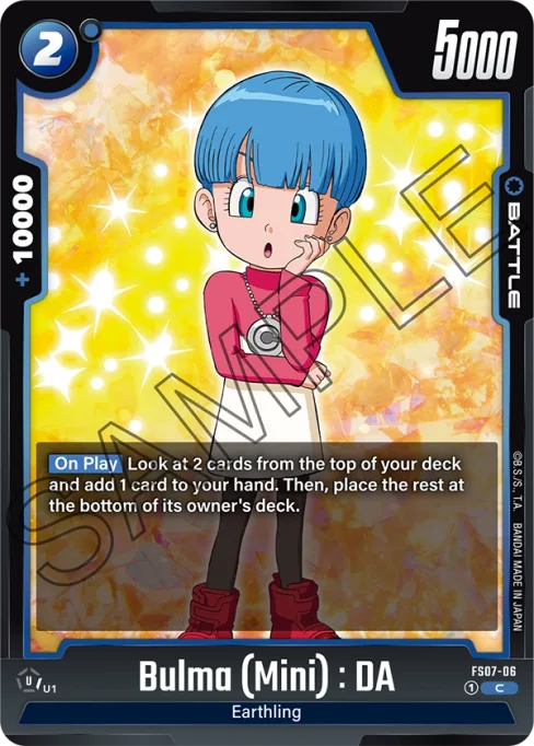 Bulma (Mini) : DA, Starter Deck: Vegeta (Mini) #FS07-06
