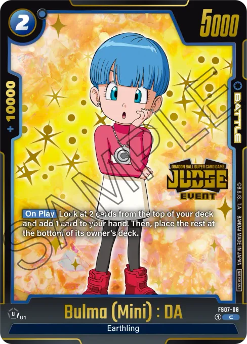 Bulma (Mini) : DA, Starter Deck: Vegeta (Mini) #FS07-06_p2