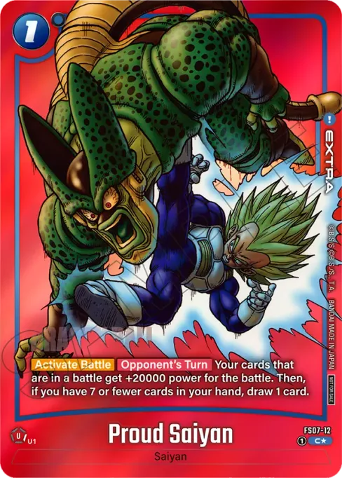 Proud Saiyan, Starter Deck: Vegeta (Mini) #FS07-12_p1
