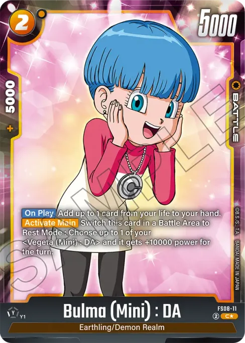 Bulma (Mini) : DA, Starter Deck: Vegeta (Mini) Super Saiyan 3 #FS08-11_p1