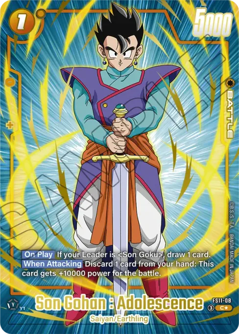 Son Gohan : Adolescence, Starter Deck EX the Phase of Evolution #FS11-08_p1
