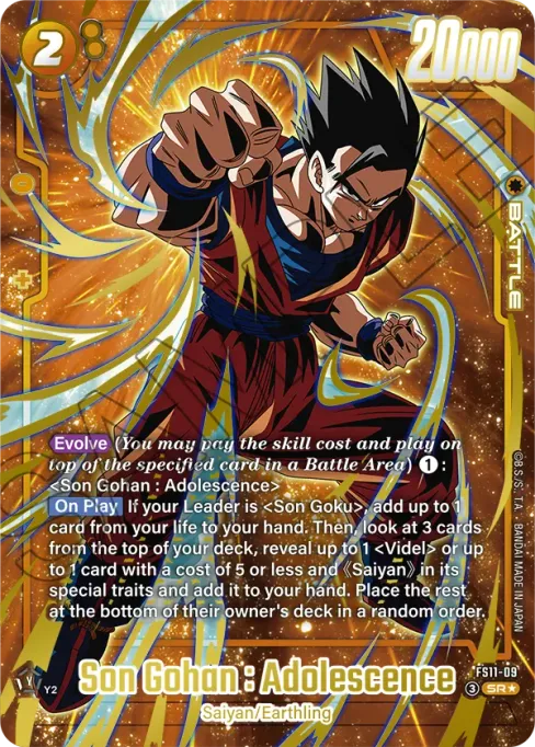 Son Gohan : Adolescence, Starter Deck EX the Phase of Evolution #FS11-09_p1