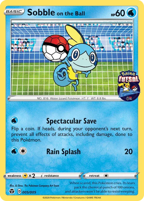 Sobble on the Ball, Pokémon Futsal Collection #5