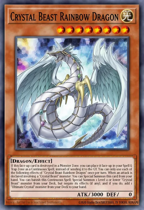 Crystal Beast Rainbow Dragon, Ghosts From the Past: The 2nd Haunting #GFP2-EN001