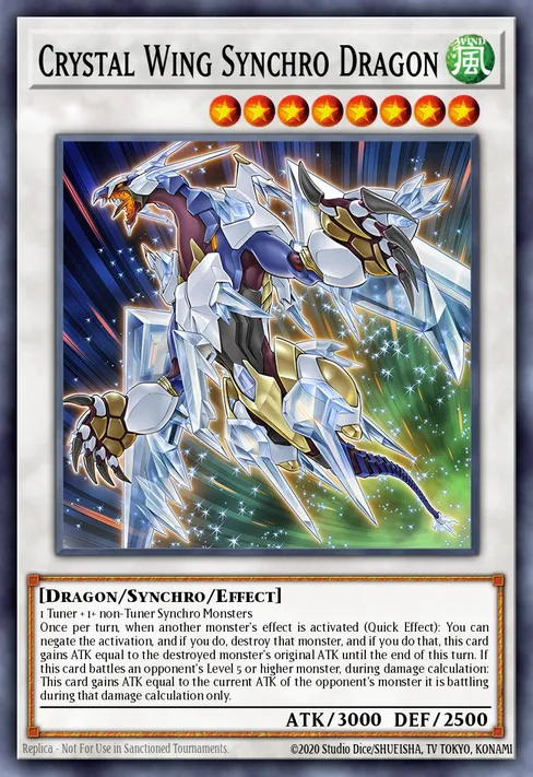Crystal Wing Synchro Dragon, Ghosts From the Past #GFTP-EN130