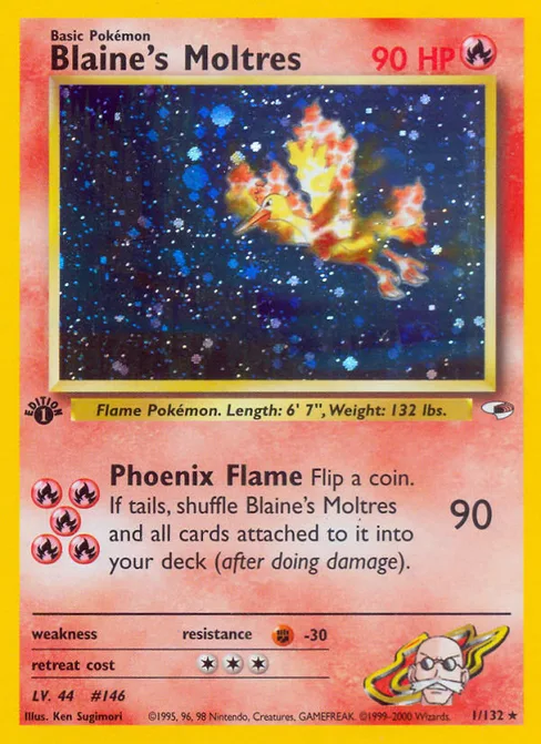 Blaine's Moltres, Gym Heroes #1