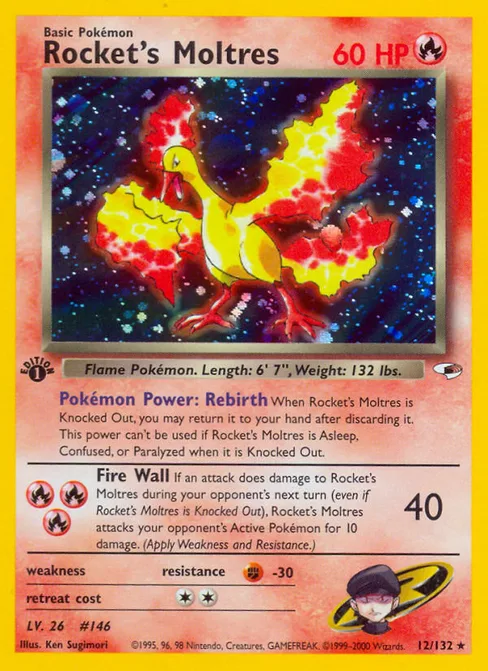 Rocket's Moltres, Gym Heroes #12