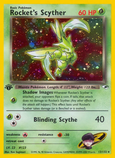 Rocket's Scyther, Gym Heroes #13