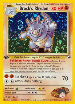 Brock's Rhydon, Holofoil