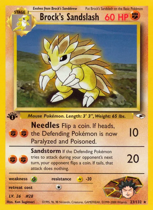 Brock's Sandslash, Gym Heroes #23