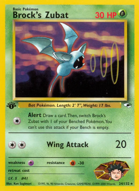 Brock's Zubat, Gym Heroes #24