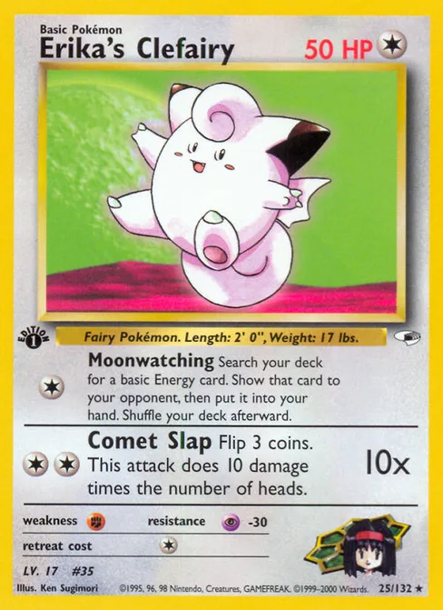 Erika's Clefairy, Gym Heroes #25