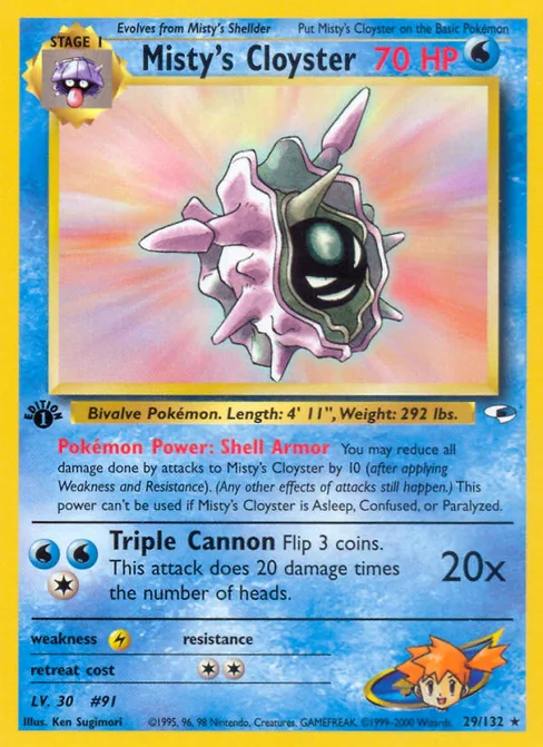 Misty's Cloyster, Gym Heroes #29